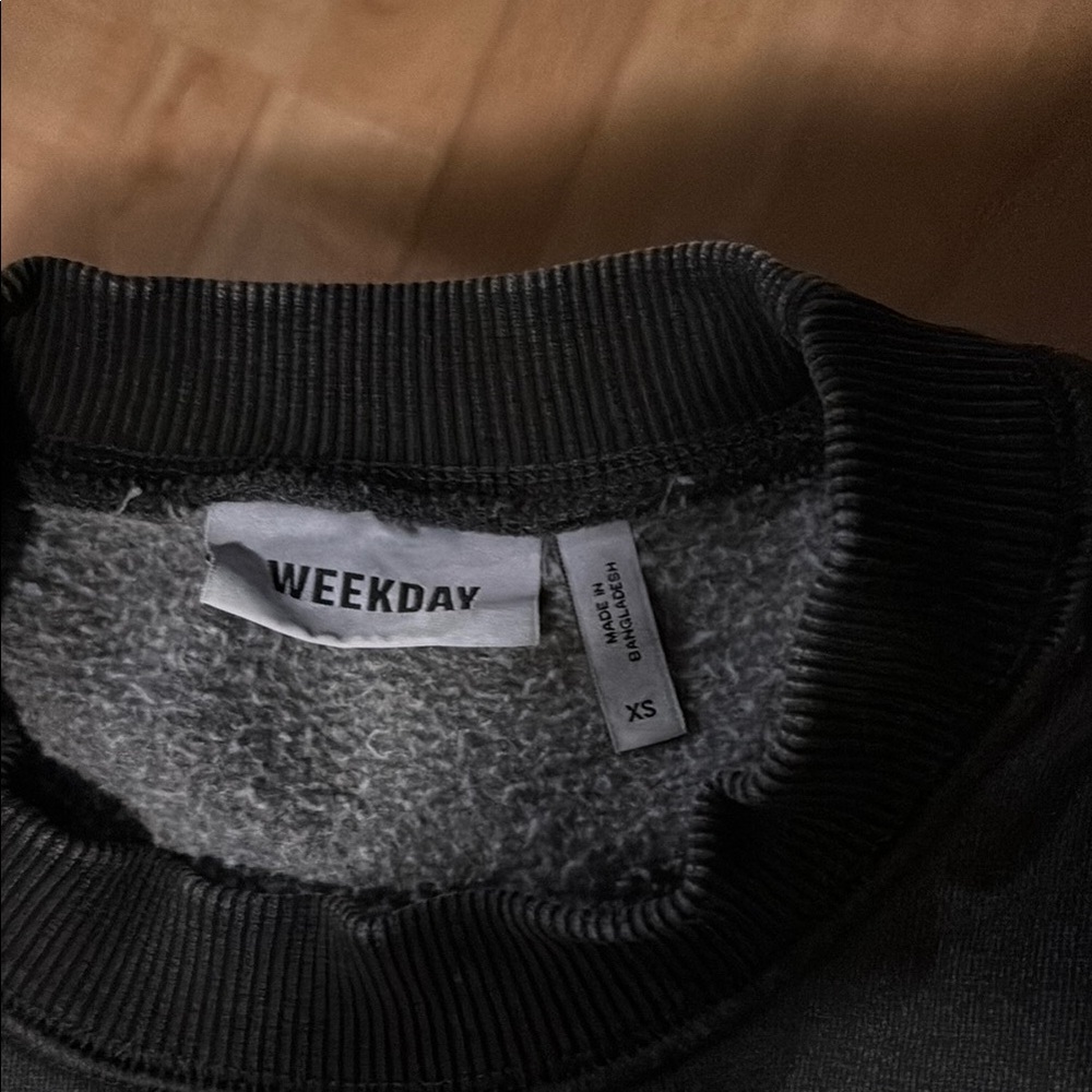Black Crewneck Women’s sweatshirt - Picture 2 of 3